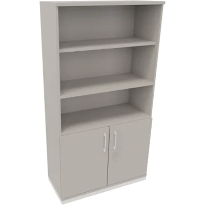 Kombischrank 2OH Tür 3OH Regal B1000xT442xH1869mm ws/Lichtgrau Kombischrank 2OH Tür 3OH Regal B1000xT442xH1869mm ws/Lichtgrau