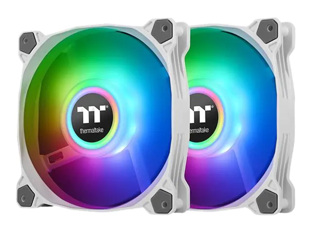 Thermaltake Pure Duo 14 ARGB Sync Radiator Fan - Gehäuselüfter - 140 mm - weiß (Packung mit 2) CL-F098-PL14SW-A