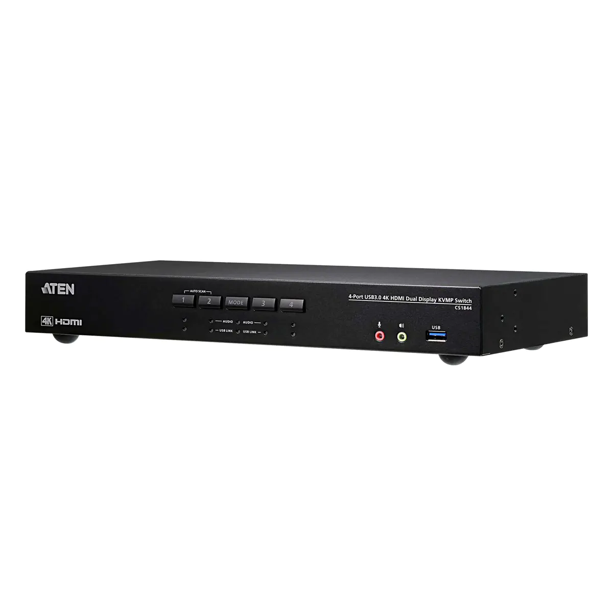 ATEN CS1844 KVMP Switch - KVM-/Audio-/USB-Switch - 4 x KVM/Audio/USB - 1 lokaler Benutzer - Desktop - für VanCryst VS184B
