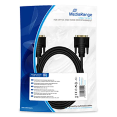 MEDIARANGE MRCS129, 2 m, DVI, DVI, Männlich, Männlich, Schwarz