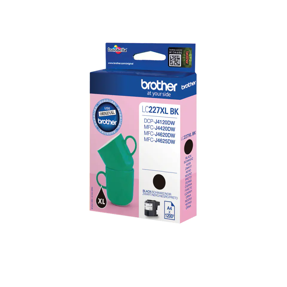 Brother LC227XLBK - Schwarz - Original - Tintenpatrone - für Brother DCP-J4120DW, MFC-J4420DW, MFC-J4620DW, MFC-J4625DW; Business Smart MFC-J4420DW Brother LC227XLBK - Schwarz - Original - Tintenpatrone - für Brother DCP-J4120DW, MFC-J4420DW, MFC-J4620DW, MFC-J4625DW; Business Smart MFC-J4420DW