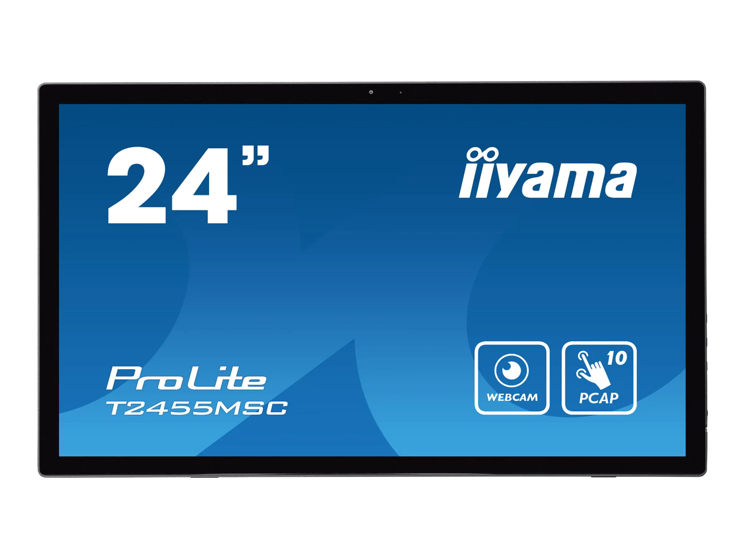 iiyama ProLite T2455MSC-B1 - LED-Monitor - 60.5 cm (24") (23.8" sichtbar) - Touchscreen - 1920 x 1080 Full HD (1080p) - IPS - 400 cd/m² - 1000:1 - 5 ms - HDMI, DisplayPort, USB - Lautsprecher - mattschwarz iiyama ProLite T2455MSC-B1 - LED-Monitor - 60.5 cm (24") (23.8" sichtbar) - Touchscreen - 1920 x 1080 Full HD (1080p) - IPS - 400 cd/m² - 1000:1 - 5 ms - HDMI, DisplayPort, USB - Lautsprecher - mattschwarz