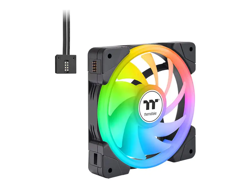 Thermaltake SWAFAN EX12 ARGB - Premium Edition - Gehäuselüfter - 120 mm - Schwarz (Packung mit 3) CL-F167-PL12SW-A
