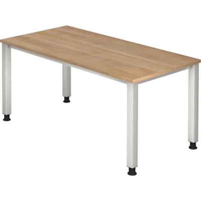 Hammerbacher Schreibtisch VQS16/N 4Fuß 160x80cm nussbaum Hammerbacher Schreibtisch VQS16/N 4Fuß 160x80cm nussbaum