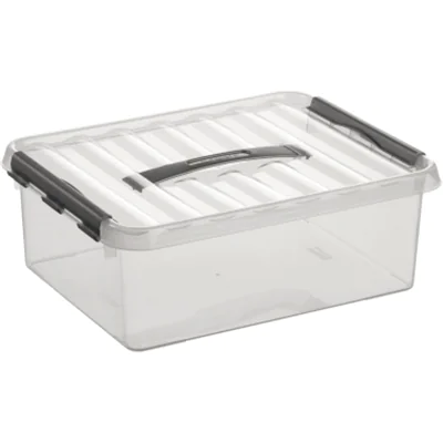 Helit Aufbewahrungsbox Q-line 12.0 l - 40.0 x 30.0 14.0 cm transparent H6160302