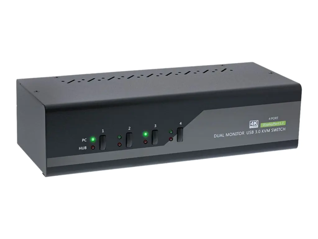 InLine 63654I - KVM-/Audio-/USB-Switch - 4 x KVM/Audio/USB - 1 lokaler Benutzer - Desktop InLine 63654I - KVM-/Audio-/USB-Switch - 4 x KVM/Audio/USB - 1 lokaler Benutzer - Desktop