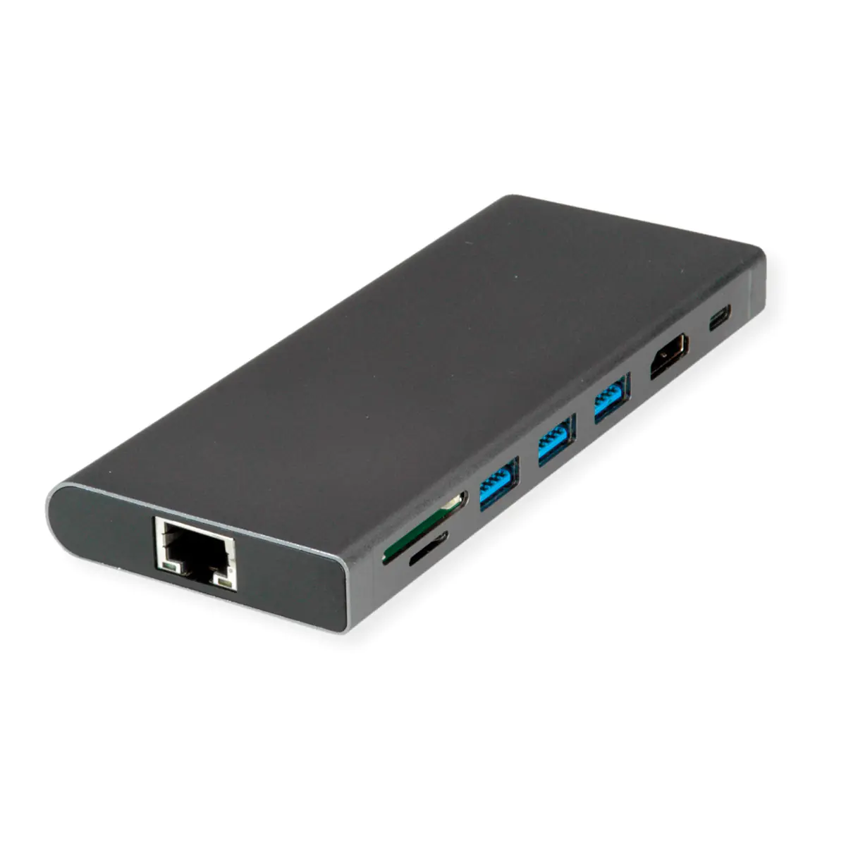 VALUE USB-C Dock HDMI+GbE+3xA+1xC+ 1xTF/SD+1xC PD 1x Audio 4K - Audio/Multimedia - Digital/Daten