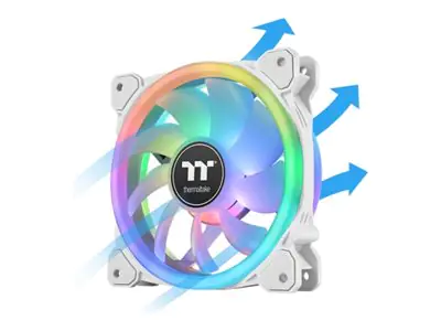 Thermaltake SWAFAN 14 RGB - Premium Edition - Gehäuselüfter - 120 mm - weiß (Packung mit 3) CL-F146-PL14SW-A