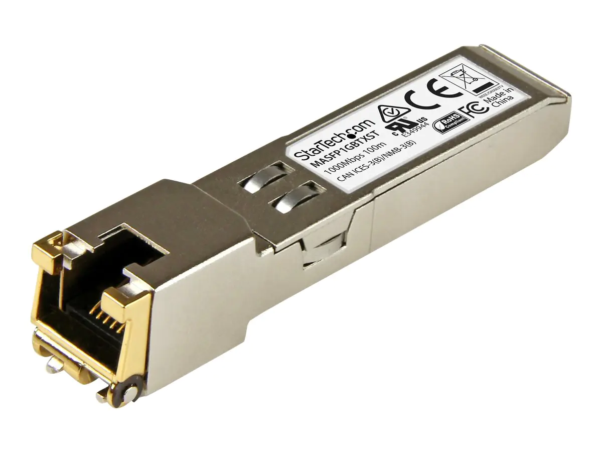 StarTech Cisco Meraki MA-SFP-1GB-TX kompatibel SFP - Gigabit RJ45 Kupfer 1000Base-T SFP Transceiver Modul - 100m - SFP (Mini-GBIC)-Transceiver-Modul (gleichwertig mit: Cisco Meraki MA-SFP-1GB-TX) - GigE - 1000Base-T - RJ-45 - bis zu 100 m
