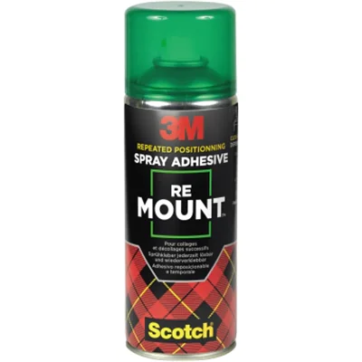 Scotch Sprühkleber Re MountT mit Lösungsmittel wieder ablösbar 400ml Scotch Sprühkleber Re MountT mit Lösungsmittel wieder ablösbar 400ml