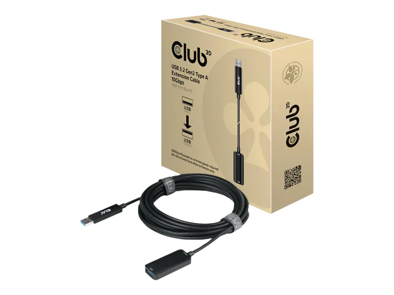 Club 3D CAC-1411 - USB-Verlängerungskabel - USB Typ A (M) zu USB Typ A (W) - USB 3.2 Gen 2 - 900 mA - 5 m Club 3D CAC-1411 - USB-Verlängerungskabel - USB Typ A (M) zu USB Typ A (W) - USB 3.2 Gen 2 - 900 mA - 5 m