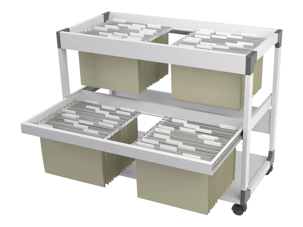 DURABLE Hängemappenwagen TROLLEY 200 MULTI DUO 379210 lichtgrau
