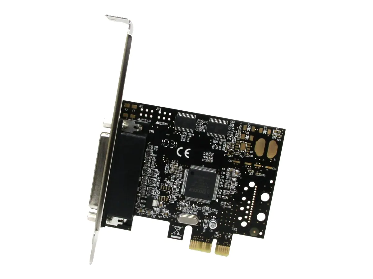 StarTech 2S1P PCI Express Schnittstellenkarte - PCIe 2x Seriell DB9 / 1x Parallel DB25 Karte mit Breakout Kabel - Adapter Parallel/Seriell - PCIe Low-Profile - RS-232 - 2 Anschlüsse + 1 paralleler Port