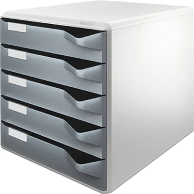 Leitz Schubladenbox 52800089 DIN A4 5Schubfächer lichtgr/d.gr Leitz Schubladenbox 52800089 DIN A4 5Schubfächer lichtgr/d.gr