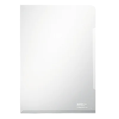 Leitz Sichthülle Super Premium DIN A4 0,15mm oben, rechts offen dokumentenecht PVC-Hartfolie transparent glasklar 100 St./Pack.