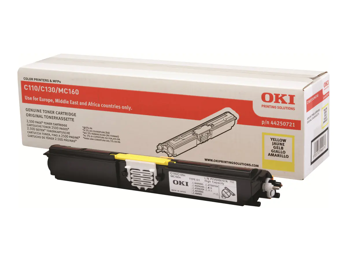OKI Gelb - original - Tonerpatrone - für OKI 44250721