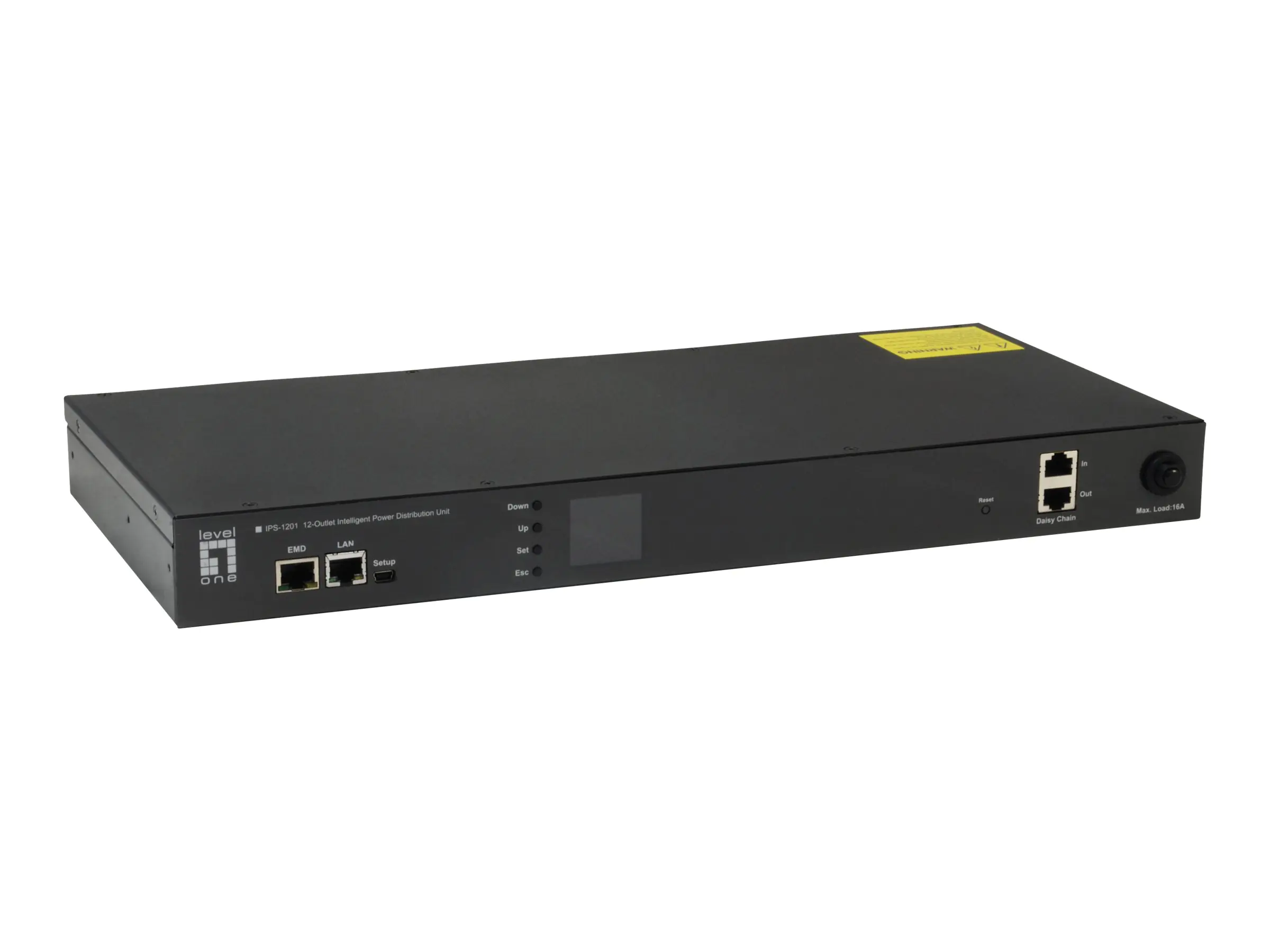 LevelOne IPS-1201E - Stromverteilungseinheit - Wechselstrom 200 V - Ethernet - Ausgangsanschlüsse: 12 (12 x IEC 60320 C13)
