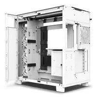 NZXT H series H9 Elite - Mid tower - ATX - Seitenteil mit Fenster (gehärtetes Glas) - keine Spannungsversorgung - Mattes Weiß - USB/Audio