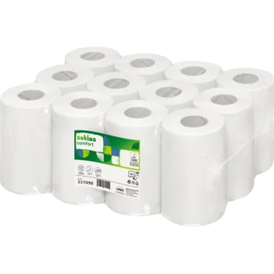 Satino Handtuchrolle comfort 20 cm x 120 m (B x L) Papier hochweiß 12 Rl./Pack. Satino Handtuchrolle comfort 20 cm x 120 m (B x L) Papier hochweiß 12 Rl./Pack.