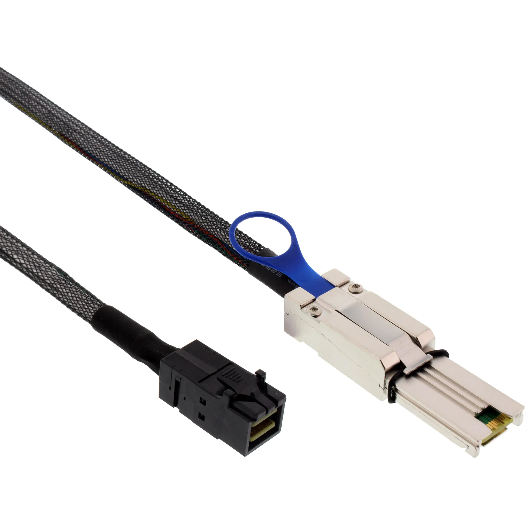 InLine - SAS-Kabel intern zu extern - 4x Mini SAS HD (SFF-8643) zu 4x Shielded Mini MultiLane SAS (SFF-8088), 26-polig - 2 cm - Schwarz InLine - SAS-Kabel intern zu extern - 4x Mini SAS HD (SFF-8643) zu 4x Shielded Mini MultiLane SAS (SFF-8088), 26-polig - 2 cm - Schwarz