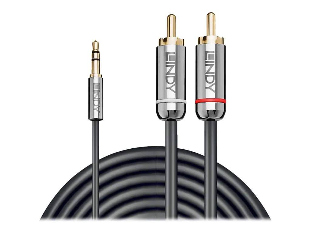 Lindy Cromo Line - Audiokabel - mini-phone stereo 3.5 mm männlich zu RCA männlich 35337