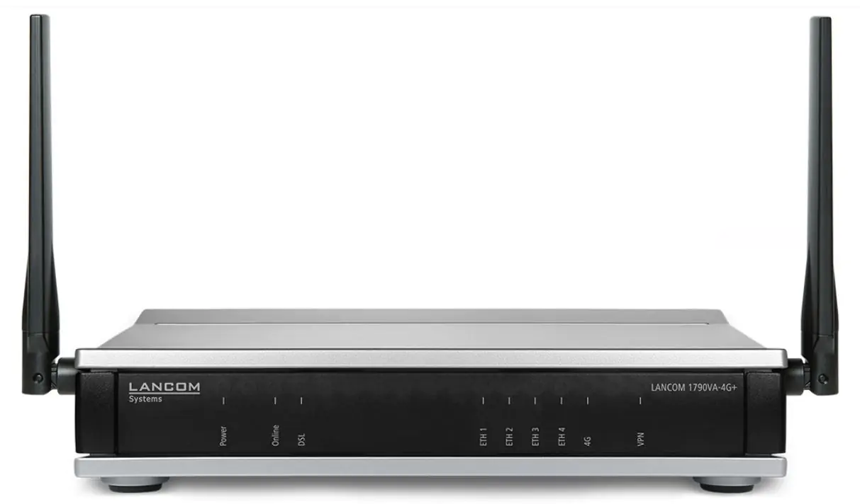 LANCOM 1790-4G+ - Router - WWAN 3-Port-Switch - 1GbE - WAN-Ports: 4 - 3G, 4G - wandmontierbar LANCOM 1790-4G+ - Router - WWAN 3-Port-Switch - 1GbE - WAN-Ports: 4 - 3G, 4G - wandmontierbar