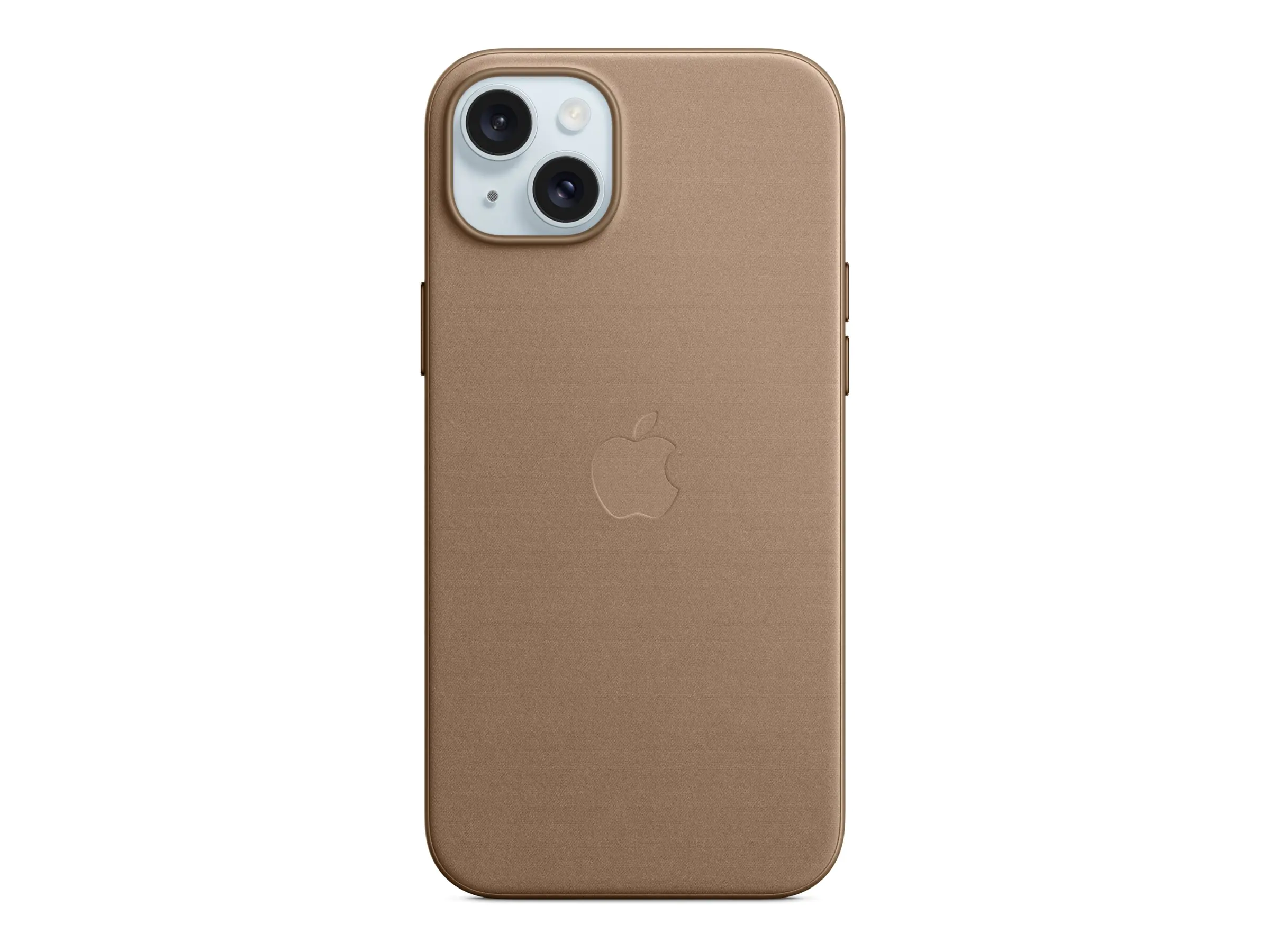 Apple - Hintere Abdeckung für Mobiltelefon - kompatibel mit MagSafe - Microtwill, FineWoven - Taupe - für iPhone 15 Plus