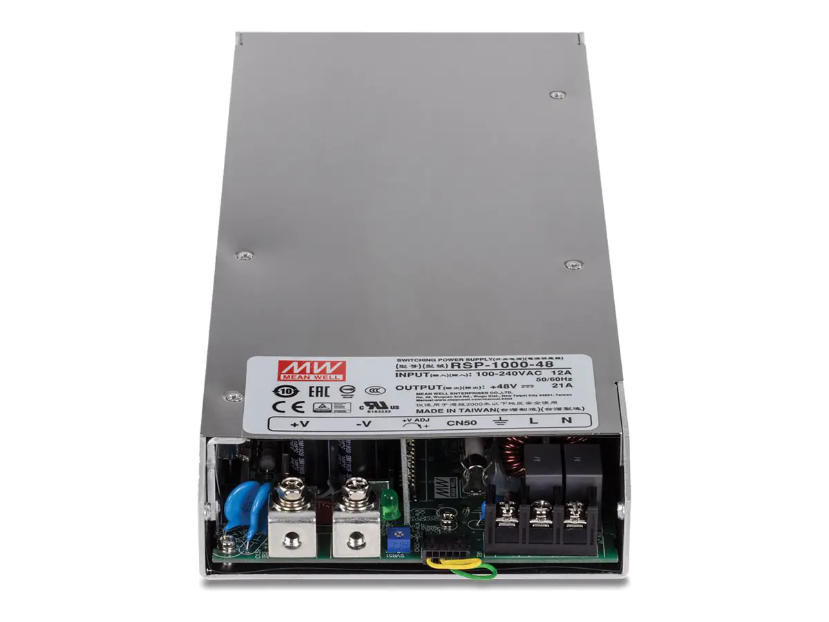 TRENDnet TI-RSP100048 - Netzteil (Rack - einbaufähig) - Wechselstrom 100-240 V - 1000 Watt - aktive PFC - 4U - 48.3 cm (19")