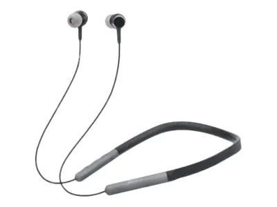 Manhattan Sound Science Bluetooth In-Ear Headset with Neckband (Clearance Pricing), Microphone, Integrated Controls, Sweatproof, Noise Isolating, 5 hour usage time, Max Range 10m, MicroSD Card slot, Bluetooth v5.0, USB-A charging cable included, Three Yea