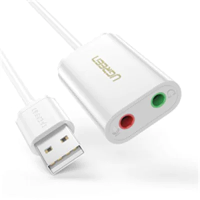 Ugreen - Soundkarte - 16-Bit - 48 kHz - Stereo - USB 2.0 Ugreen - Soundkarte - 16-Bit - 48 kHz - Stereo - USB 2.0