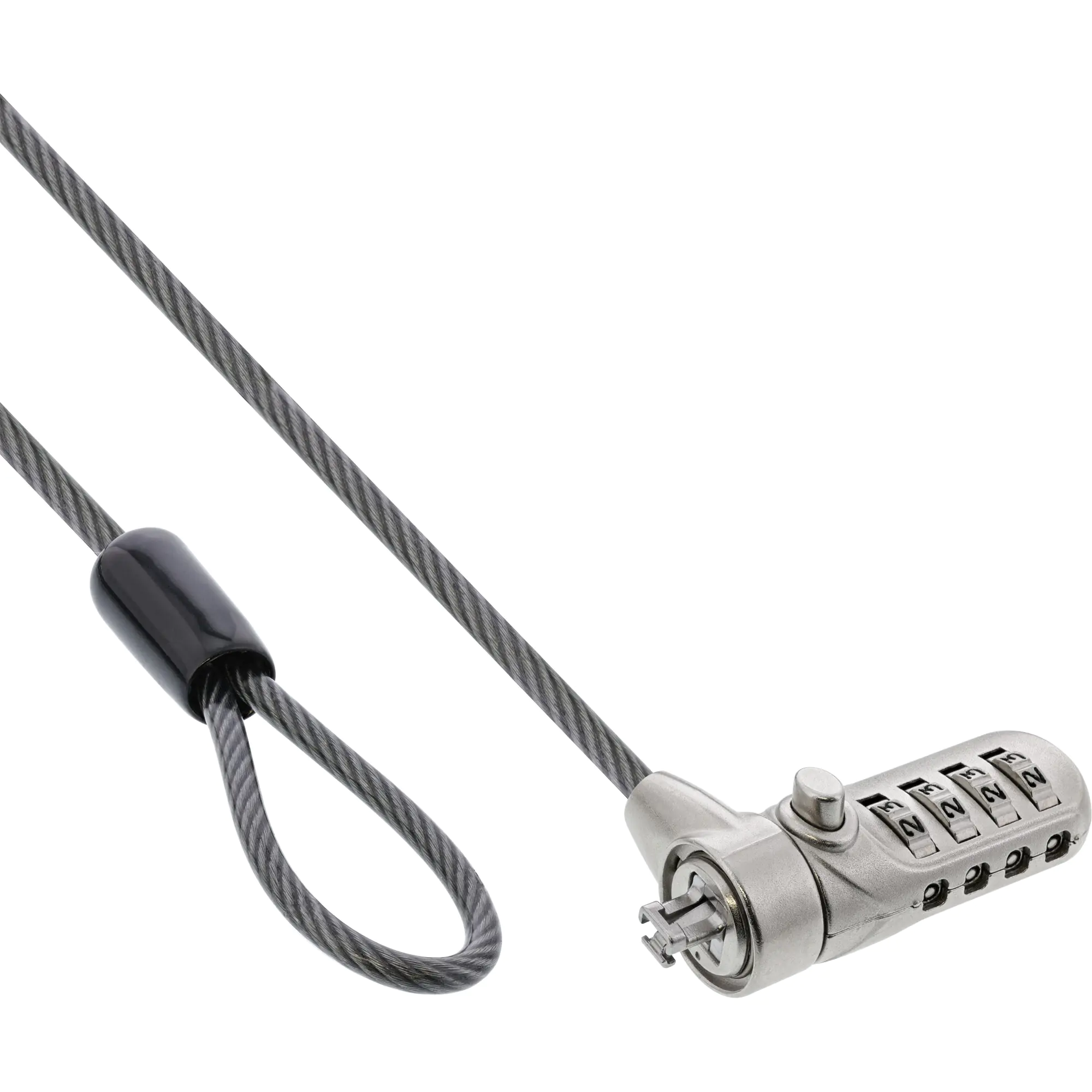 InLine Notebook Sicherheitsschloss - Zahlenkombination - 2m - 4,4mm 55702