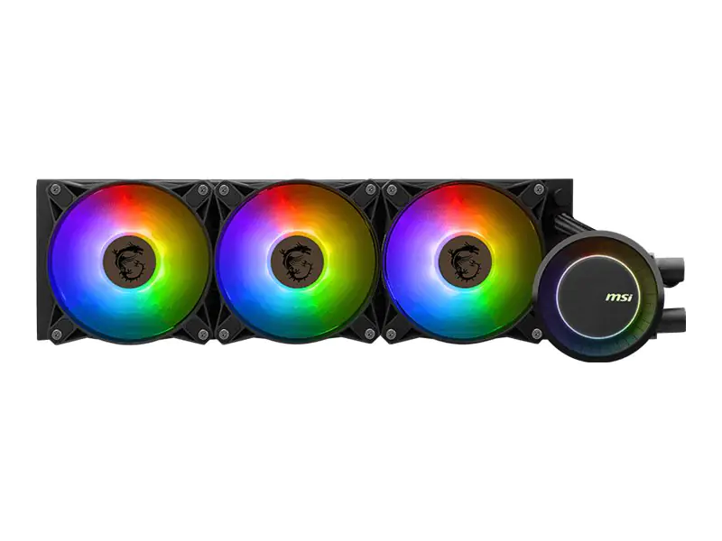 MSI MAG CORELIQUID E360 - Prozessor-Flüssigkeitskühlsystem - Kühlergröße: 360 mm - (für: LGA1150, LGA1151, LGA1155, LGA1156, LGA1200, LGA1700, AM4, AM5, sTRX4, TR4) - Kupfer - 120 mm