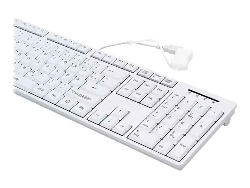 CleanType Easy Basic TKL-105-GCQ-IP68-KGEH-WHITE-USB-CH - Tastatur - waschbar - USB - Schweiz - weiß