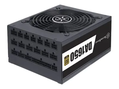 SilverStone Decathlon Series SST-DA1650-G - Netzteil (intern) - ATX12V 2.4/ EPS12V/ PS/2 - 80 PLUS Gold - Wechselstrom 100-240 V - 1650 Watt - aktive PFC - Schwarz