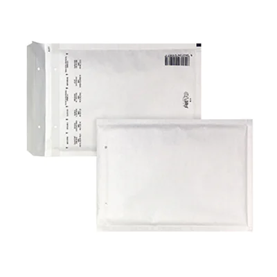 AIRPRO Luftpolstertasche W/14 mit Haftklebung, Lochung für Klammer Kraftpapier weiß 100 St./Pack. AIRPRO Luftpolstertasche W/14 mit Haftklebung, Lochung für Klammer Kraftpapier weiß 100 St./Pack.