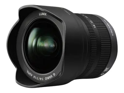 Panasonic Lumix H-F007014E - Weitwinkel-Zoom-Objektiv - 7 mm - 14 mm - f/4.0 G VARIO - Micro Four Thirds - für Lumix DC-BGH1; Lumix G DC-G100, G110, G90, GF90, GH5M2, GH6, GH6L, GX880, GX9, GX9H, GX9K