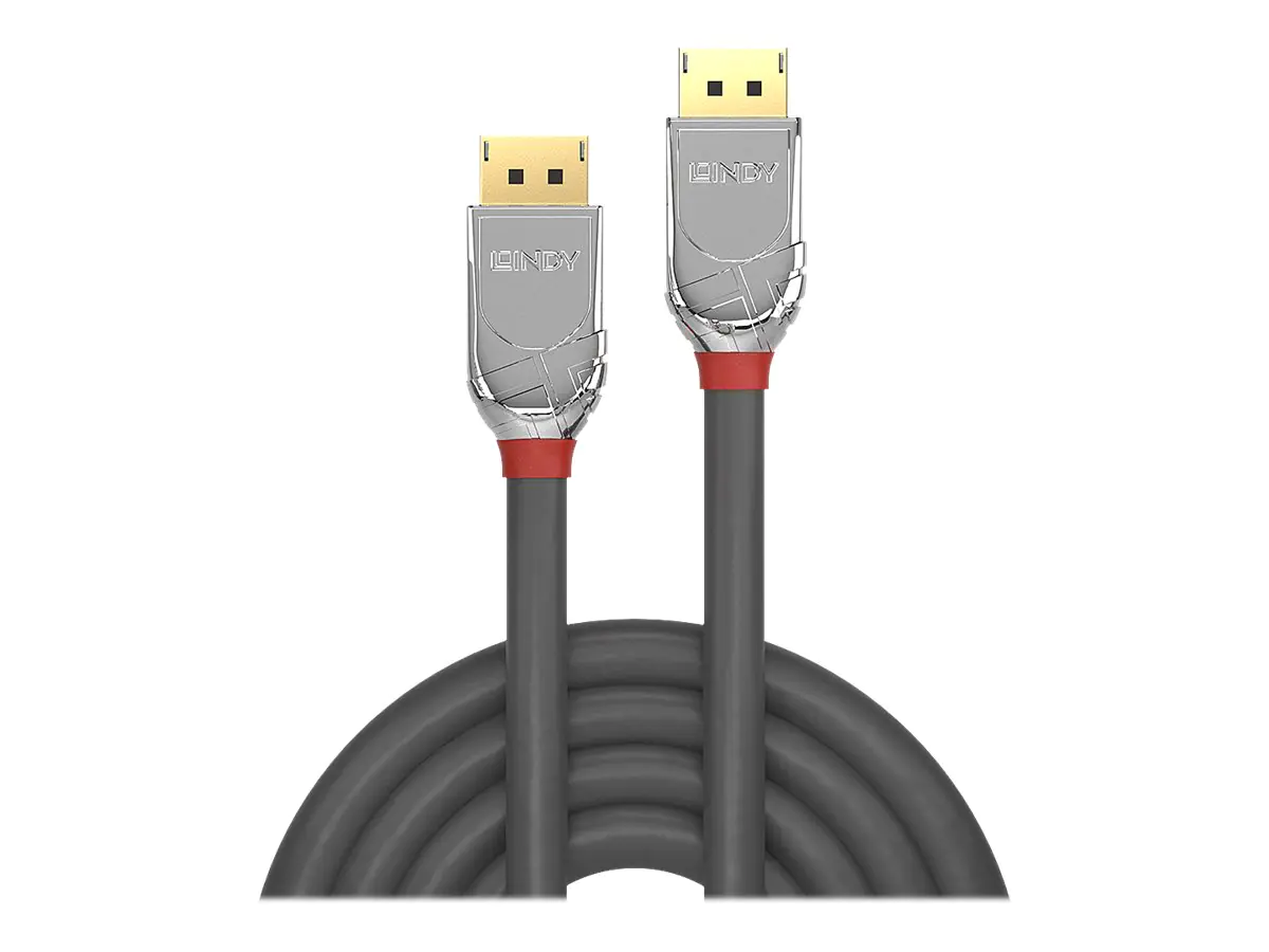 Lindy CROMO - DisplayPort-Kabel - DisplayPort (M) bis DisplayPort (M) - DisplayPort 1.2 - 2 m - rund, 4K Unterstützung - Grau Lindy CROMO - DisplayPort-Kabel - DisplayPort (M) bis DisplayPort (M) - DisplayPort 1.2 - 2 m - rund, 4K Unterstützung - Grau