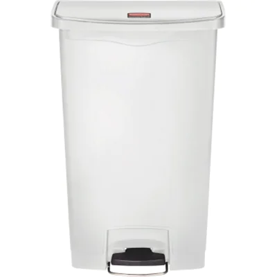 Rubbermaid Tretabfalleimer Slim Jim 1883559 Kunststoff 68l weiß Rubbermaid Tretabfalleimer Slim Jim 1883559 Kunststoff 68l weiß