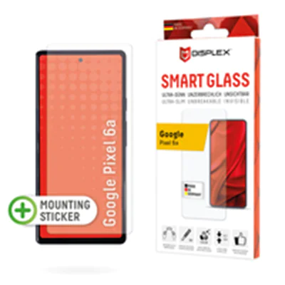 E.V.I. Displex Smart Glass (9H) für Pixel 6a, Montagesticker, unzerbrechlich, Google, Pixel 6a, Trockene Anwendung, Schlagfest, Kratzresistent, Staubresistent, Transparent, 1 Stück(e) 01771