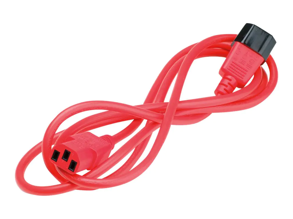 Roline Monitor Power Cable - Spannungsversorgungs-Verlängerungskabel - power IEC 60320 C13 zu IEC 60320 C14 - Wechselstrom 250 V - 10 A - 80 cm - Rot Roline Monitor Power Cable - Spannungsversorgungs-Verlängerungskabel - power IEC 60320 C13 zu IEC 60320 C14 - Wechselstrom 250 V - 10 A - 80 cm - Rot