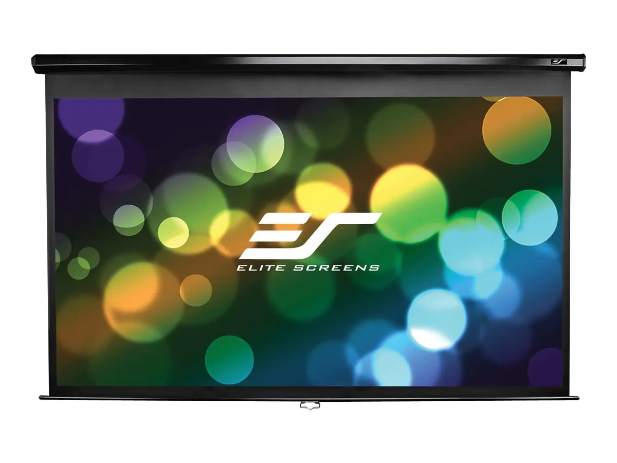 Elite Screens Manual Series M106UWH - Leinwand - Deckenmontage möglich, geeignet für Wandmontage - 269 cm (106") - 16:9 - MaxWhite - Schwarz