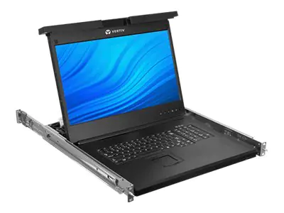 Avocent Local Rack Access - KVM-Konsole mit KVM-Switch - 16 Anschlüsse - USB - Deutsch - 48.3 cm (19") - Rack - einbaufähig - 1366 x 768 @ 60 Hz - 250 cd/m² - VGA - 1U