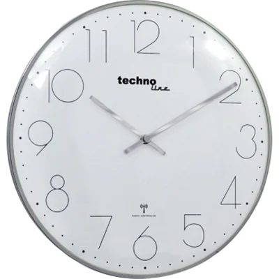 technoline Wanduhr WT 8240 chrom analog technoline Wanduhr WT 8240 chrom analog