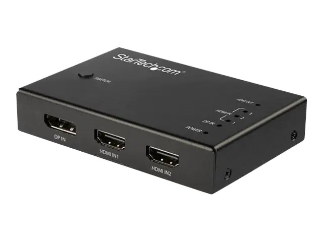 StarTech 4 Port HDMI Video Switch - 3x HDMI & 1x DisplayPort - 4K 60Hz - Video/Audio-Schalter - 3 x HDMI + 1 x DisplayPort - Desktop StarTech 4 Port HDMI Video Switch - 3x HDMI & 1x DisplayPort - 4K 60Hz - Video/Audio-Schalter - 3 x HDMI + 1 x DisplayPort - Desktop