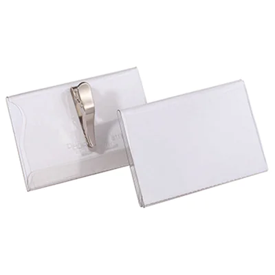 DURABLE Namensschild 811119 90x54mm Kunststoff tr 25 St./Pack. DURABLE Namensschild 811119 90x54mm Kunststoff tr 25 St./Pack.