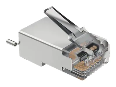 UbiQuiti UISP - Netzwerkanschluss - RJ-45 (M) - abgeschirmt - Überspannungsschutz (Packung mit 100)
