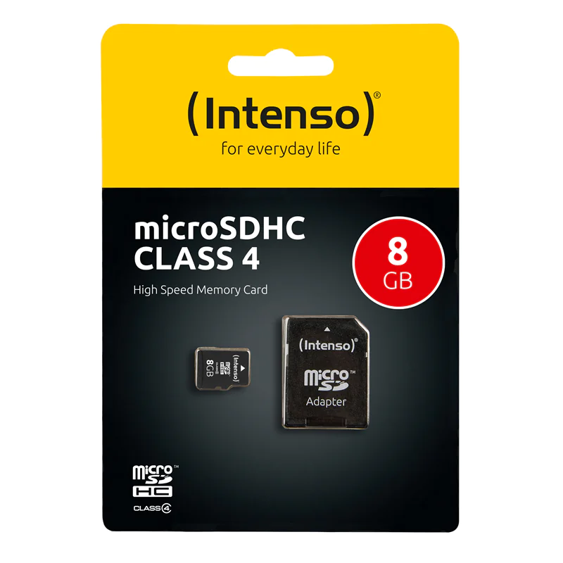 Intenso - Flash-Speicherkarte (microSDHC/SD-Adapter inbegriffen) - 4 GB - microSDHC Intenso - Flash-Speicherkarte (microSDHC/SD-Adapter inbegriffen) - 4 GB - microSDHC