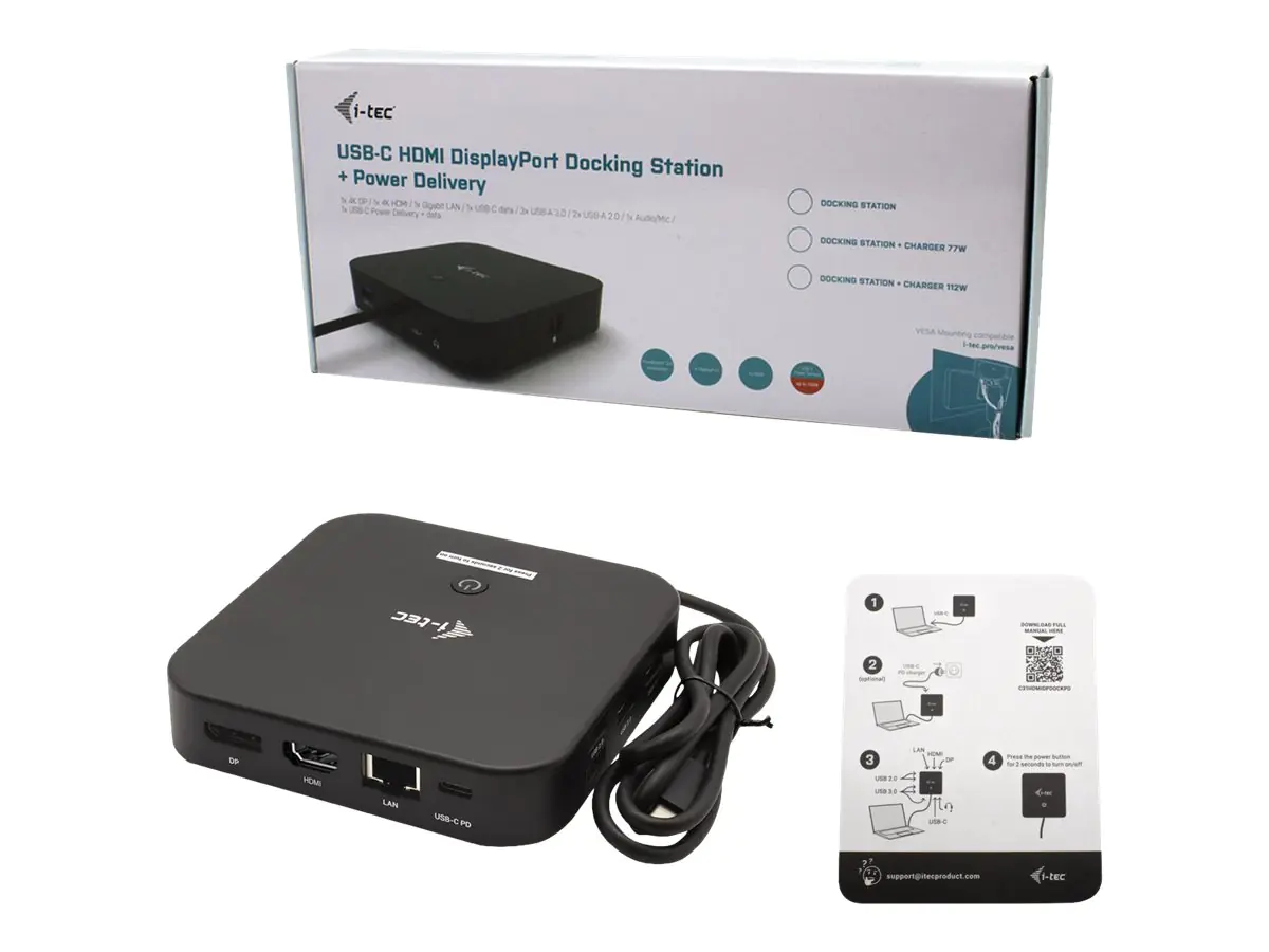 i-tec Dockingstation - USB-C 3.1 / Thunderbolt C31HDMIDPDOCKPD