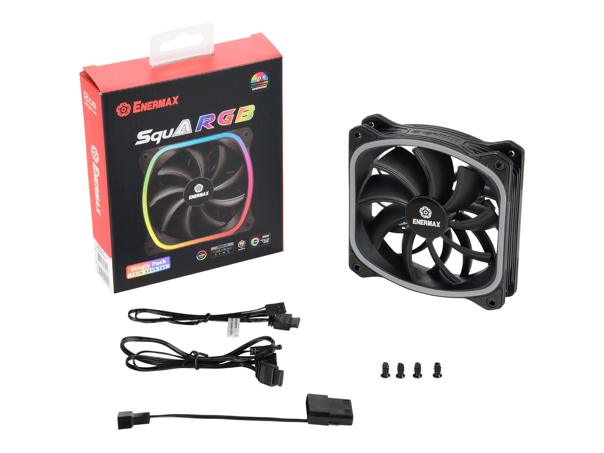 Enermax SquA RGB - Gehäuselüfter - 120 mm