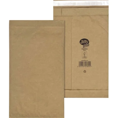 Jiffy® Papierpolstertasche Nr. 3 mit Haftklebung Kraftpapier braun 100 St./Pack. Jiffy® Papierpolstertasche Nr. 3 mit Haftklebung Kraftpapier braun 100 St./Pack.